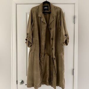 Zara Khaki Trench Coat